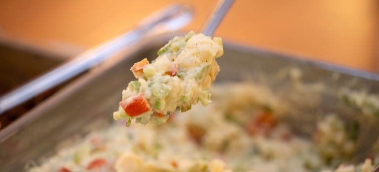 Vegan potato salad featuring Avena Best Pulse Visco Enhancer NB